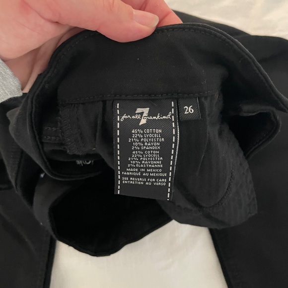 FOR ALL MANKIND black distressed ankle skinny jeans! - Picture 3 of 4